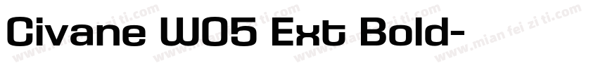 Civane W05 Ext Bold字体转换